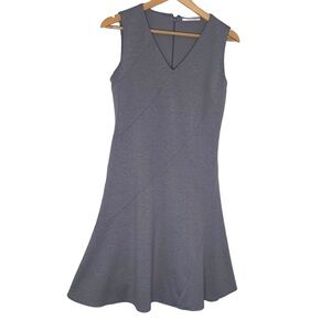 T Tahari Knot Sleeveless Fit And Flare Gray Dress Size 4